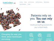 Tablet Screenshot of healthcaretalent.net